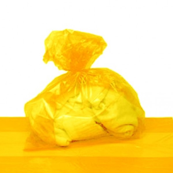 Dissolvable Seam Laundry Bag Yellow (10+ carton price) OLS